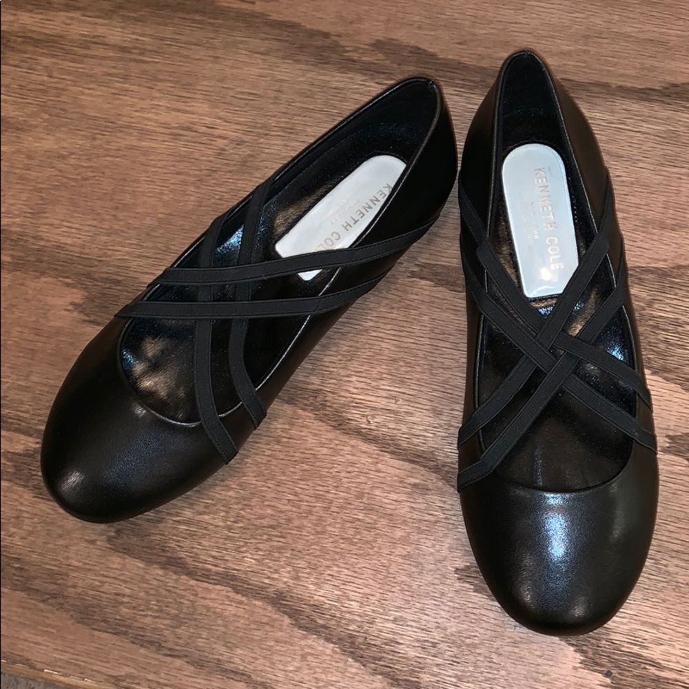 Kenneth Cole Kids Rose Bay Ballet Flats Black NWOB